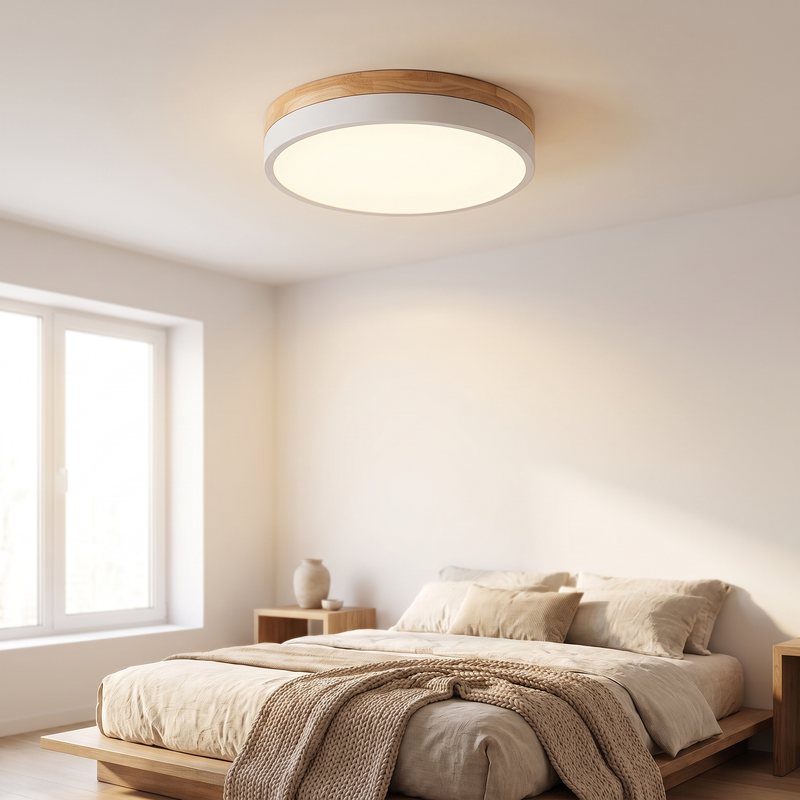 Boisanne Round Wood Ceiling Light