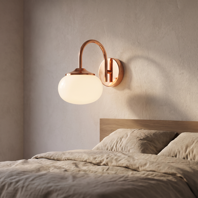 Amorelle Gold and Glass Wall Sconce
