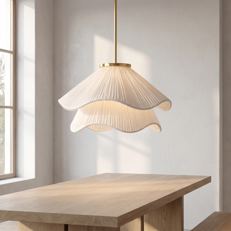Ondelle Pleated Fabric Pendant Light