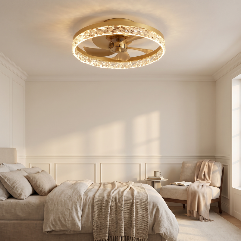Brindale Retro 5-Blade Ceiling Fan Light