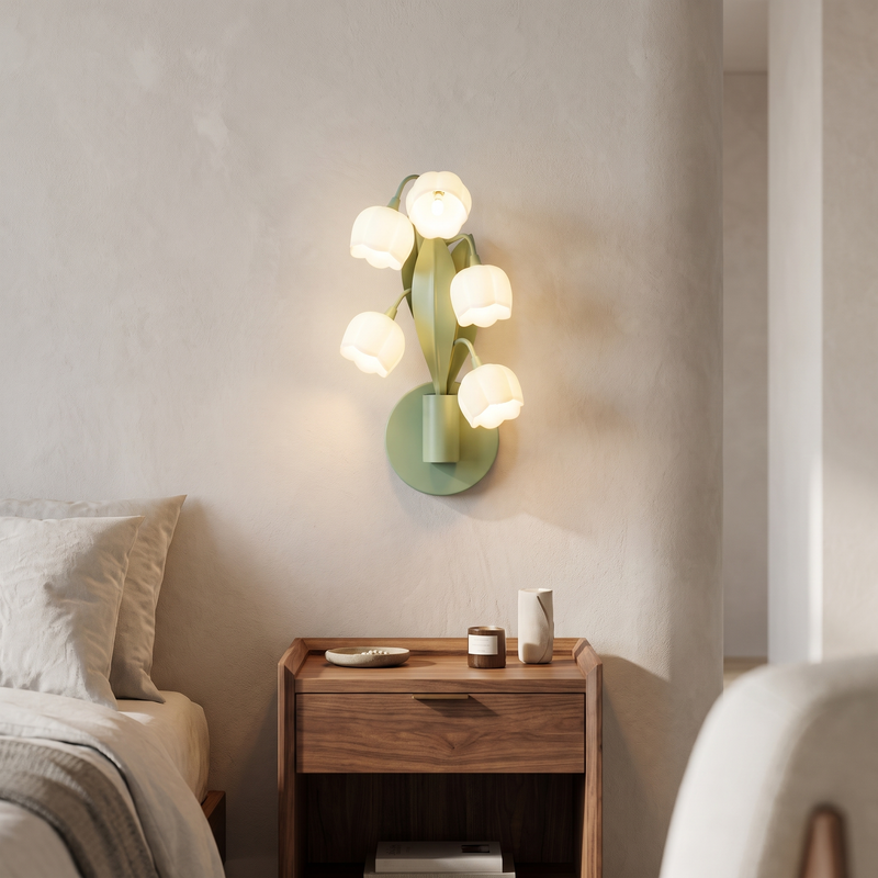 Nivelle Five-Bud Botanical Wall Lamp