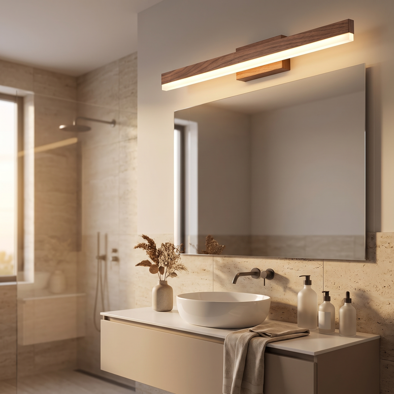 Delaine Wood LED Vanity Wall Light