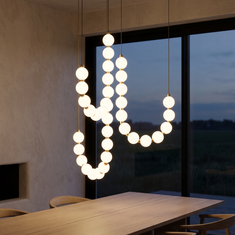 Isolane Acrylic Sphere Chandelier