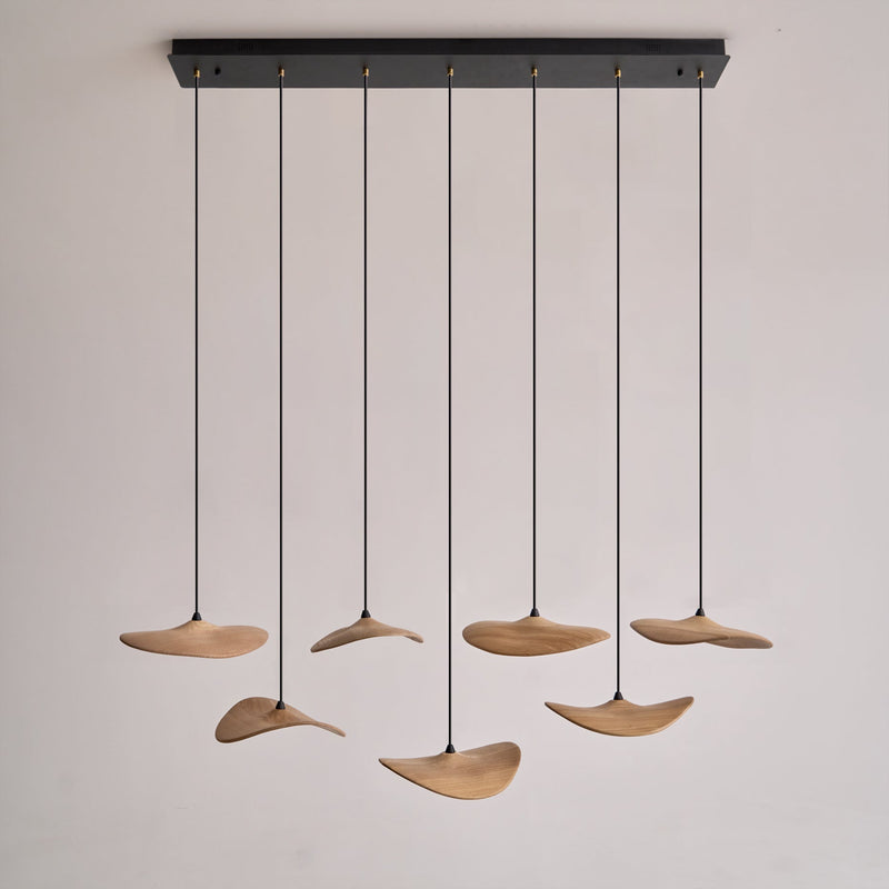Leafora Wood Leaf Chandelier