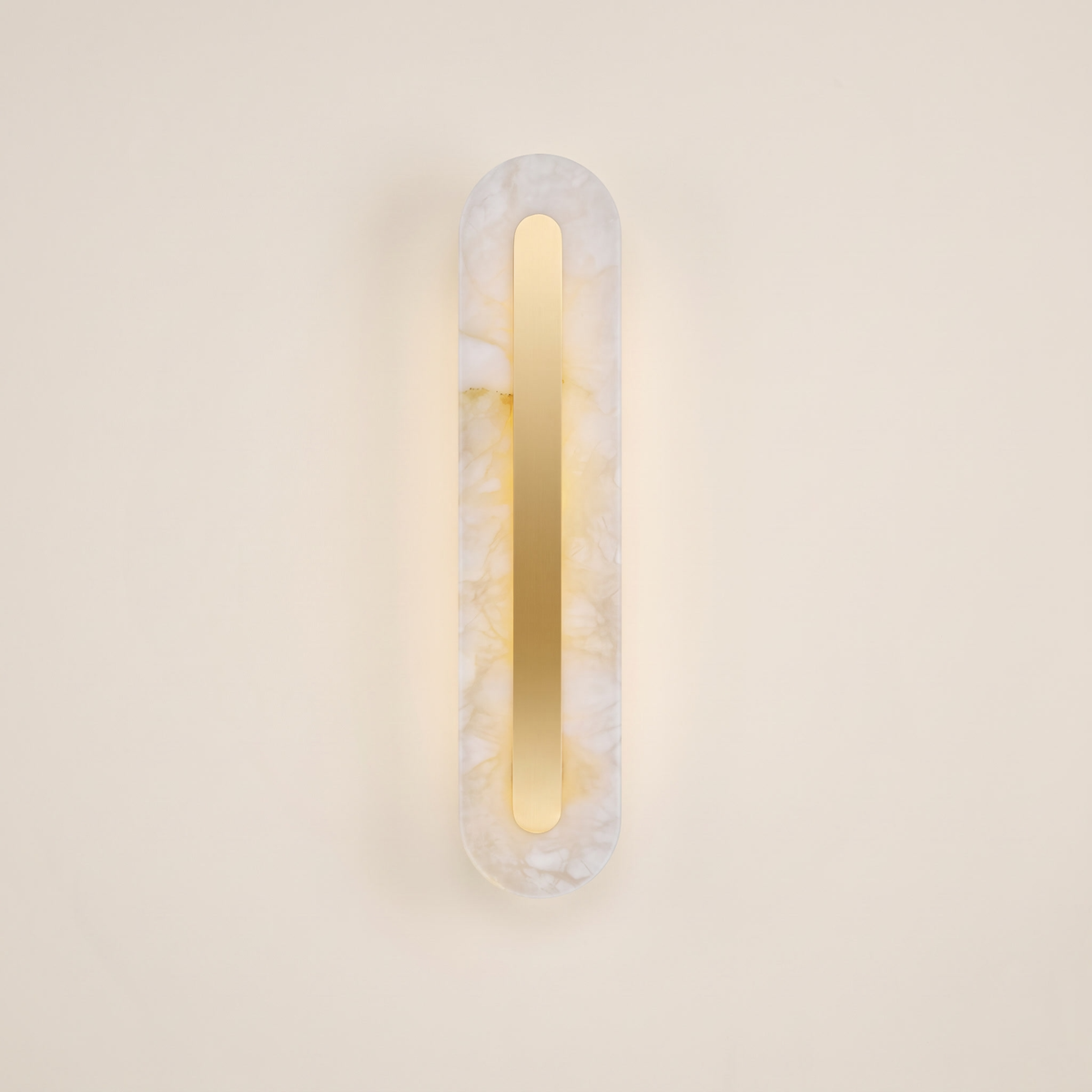 Maelis Alabaster Rounded Wall Sconce
