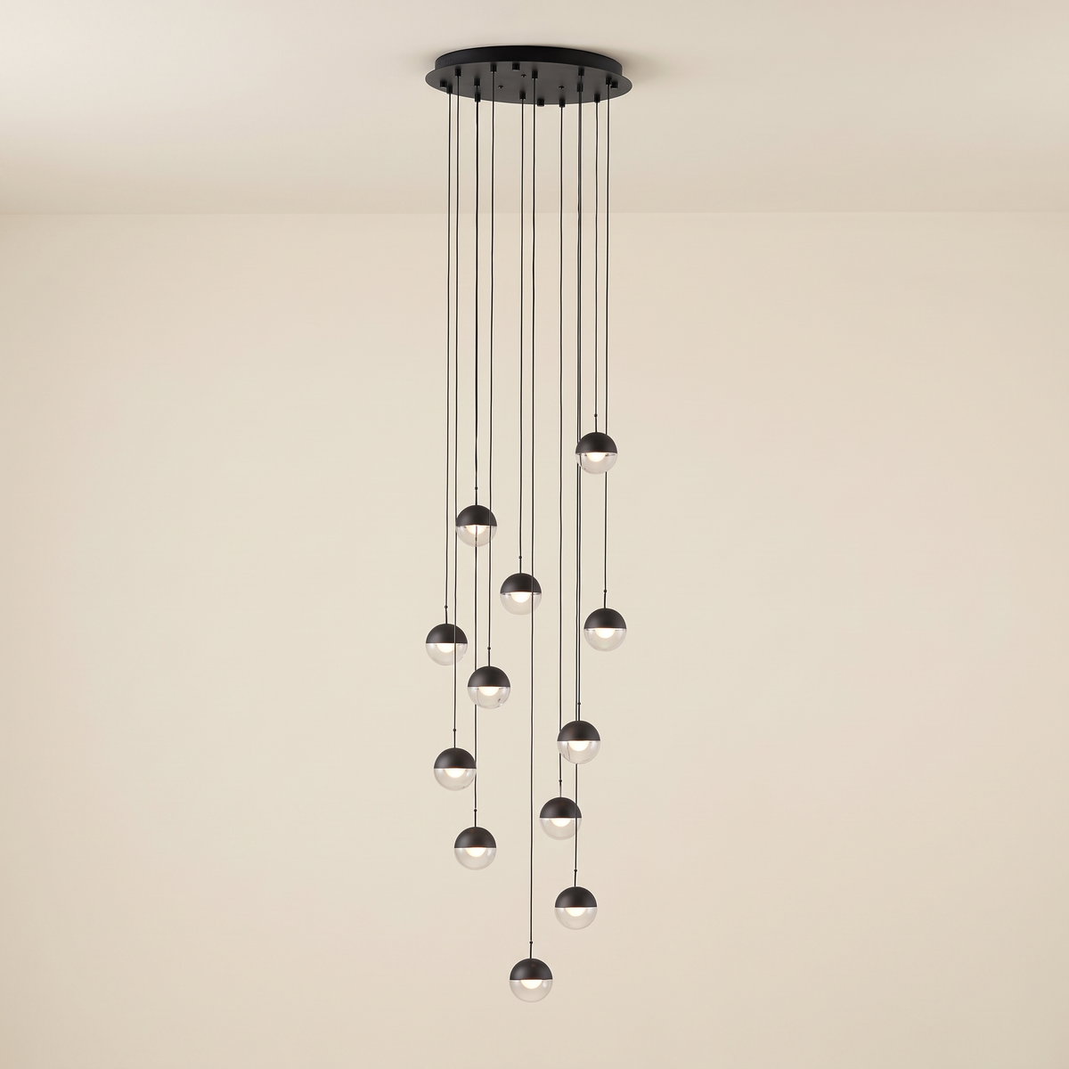 Ovessa Half-Clear Sphere LED Pendant Light