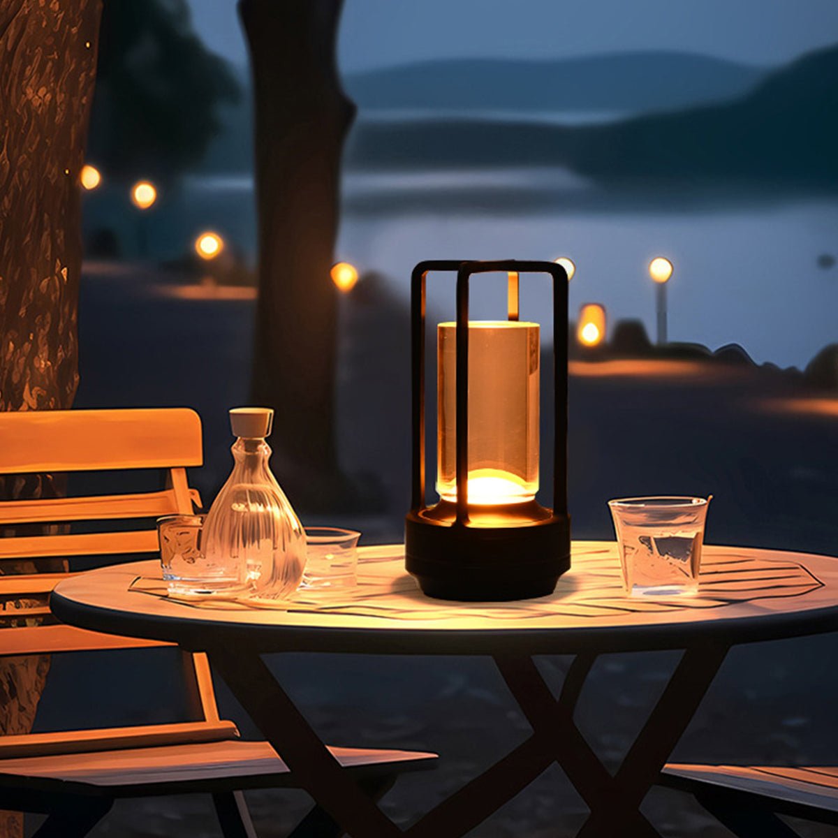 Portable Lantern Cordless Table Lamp