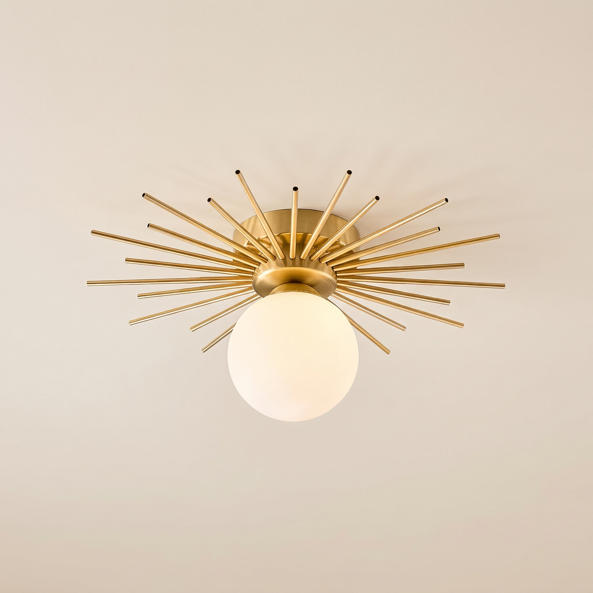 Raydelle Radiating Rod Glass Globe Ceiling Light