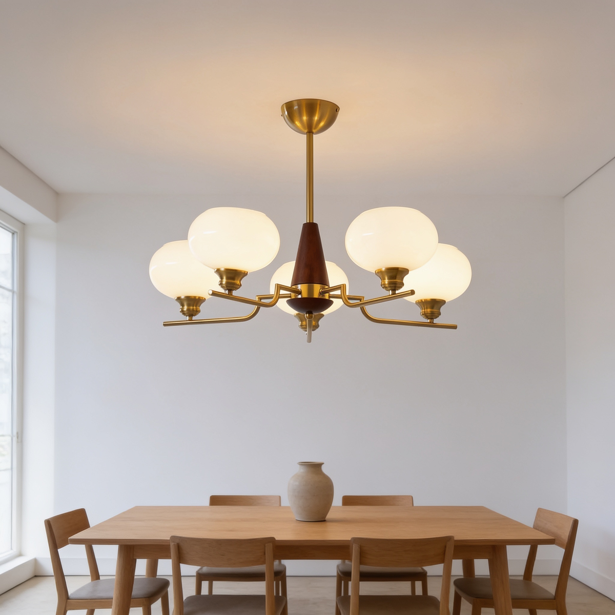 Sferanne Walnut Sphere Chandelier – image 21