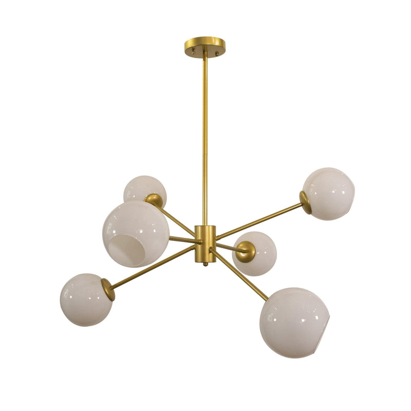 Stagora Offset Glass 6-Light Chandelier