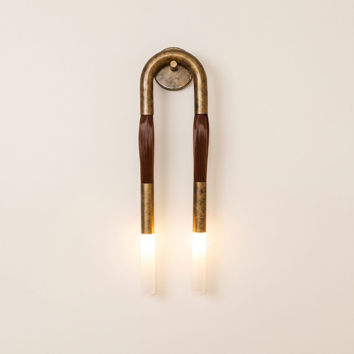 Wistelle Faux Horsehair Mane Wall Sconce